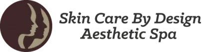 A green banner with the words skin care aesthetics in black.